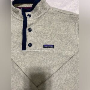 Patagonia Shearling Button Pullover Fleece Jacket